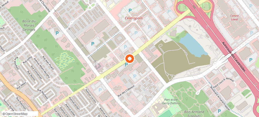 Carte de l'adresse du projet